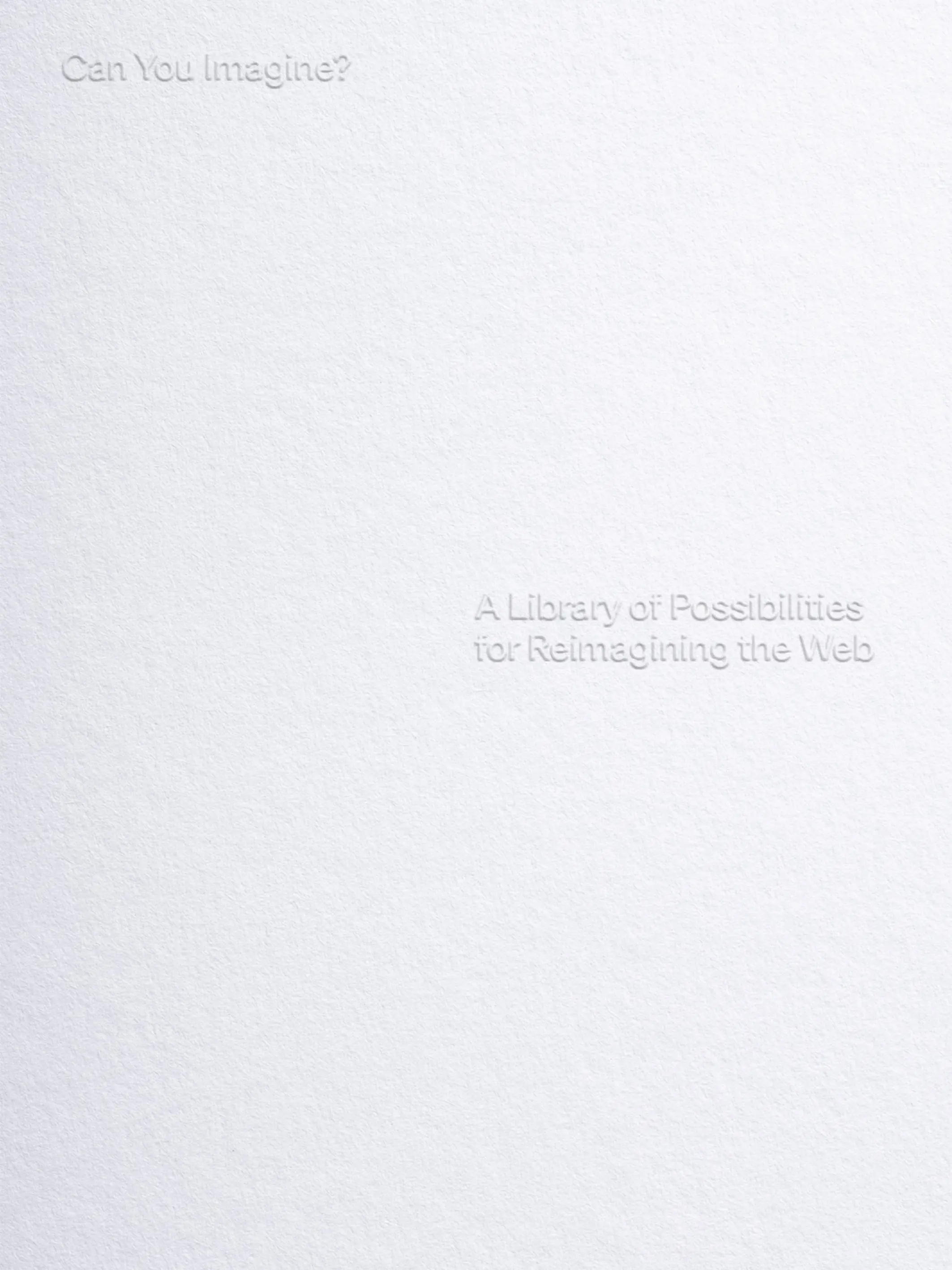Cover of the zine